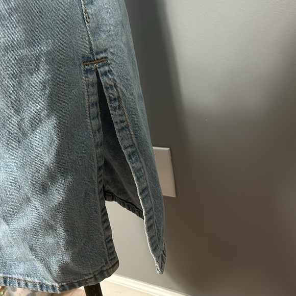 Levi’s White Wash Midi Side Slit Skirt size 27 - Picture 12 of 16